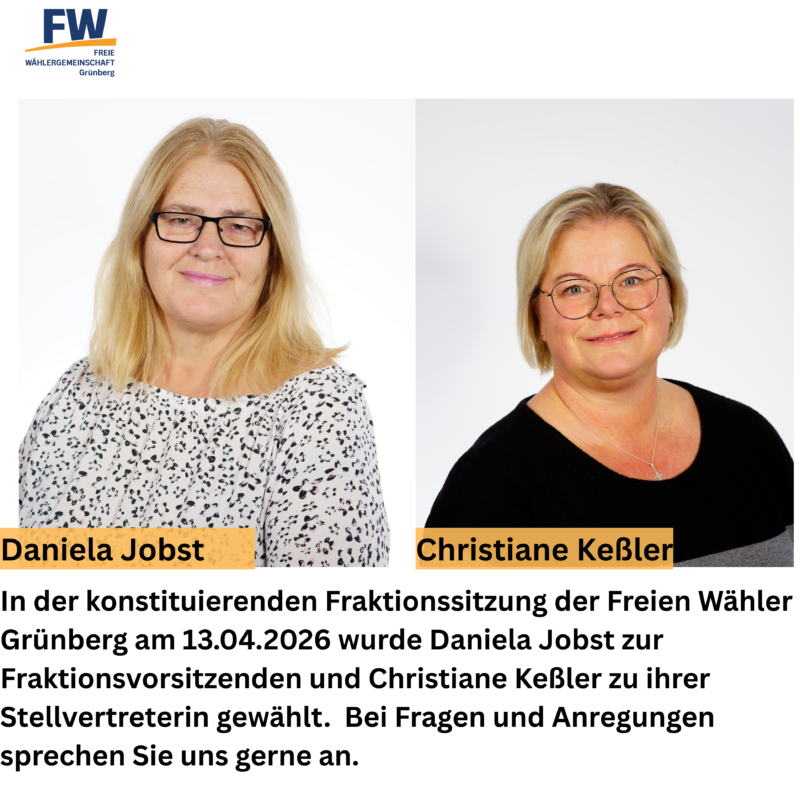 Konstituierende Fraktionssitzung der Freien Wähler Grünberg