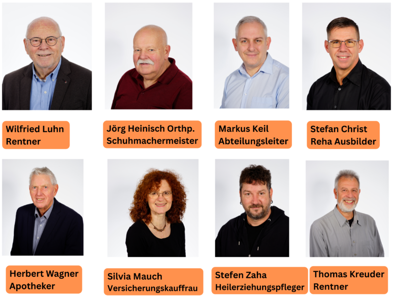 Die Kandidatin und Kandidaten der Freien Wähler für den Ortsbeirat Grünberg.